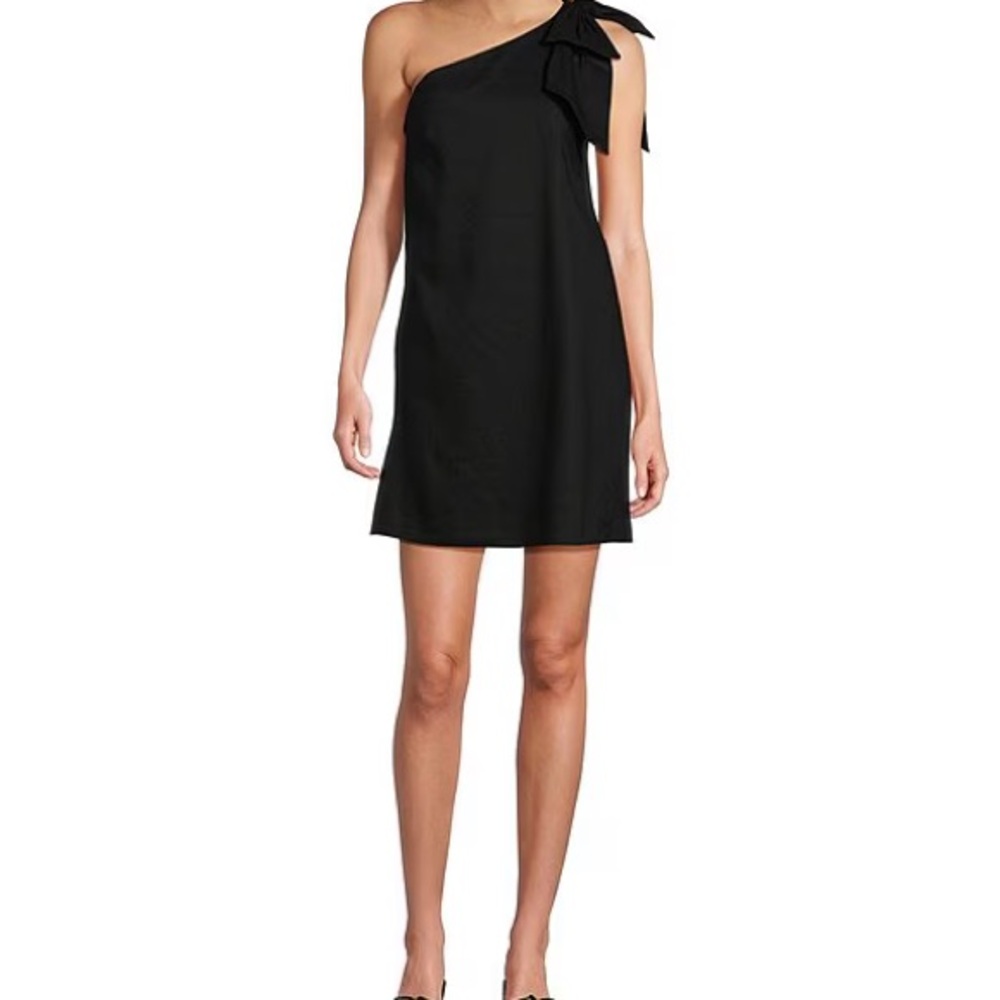 Antonio Melani Charlie Linen Blend One Shoulder Shift Dress